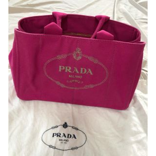 プラダ(PRADA)のみみチビさま専用です　PRADA  CANAPA FUXIA トートバッグ(トートバッグ)