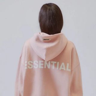 フィアオブゴッド(FEAR OF GOD)の【XXSサイズ】FOGエッセンシャルズ　Refフードパーカー ピンク(パーカー)