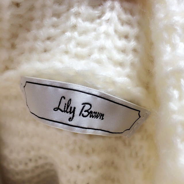 Lily Brown(リリーブラウン)のLily Brown♡ホワイトニット レディースのトップス(ニット/セーター)の商品写真