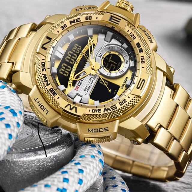 CASIO(カシオ)のMIZUMSデジアナゴールドウォッチ メンズの時計(腕時計(アナログ))の商品写真