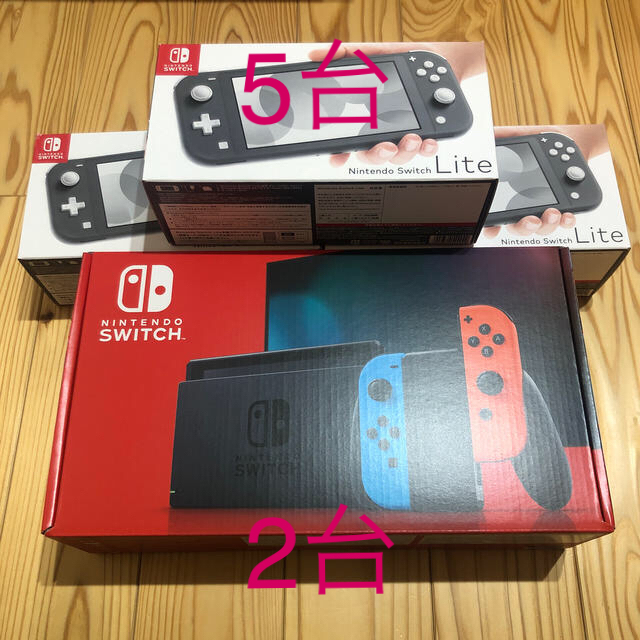 買いサイト 新品 ニンテンドースイッチ 本体 5台セット(ネオン4台