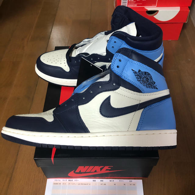 NIKE(ナイキ)のJordan1 OBSIDIAN 新品未使用 メンズの靴/シューズ(スニーカー)の商品写真