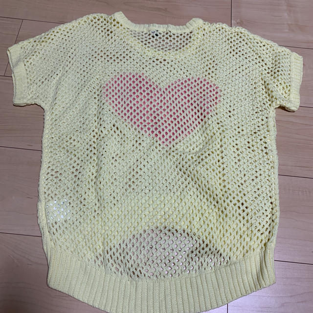 PINK-latte(ピンクラテ)のPINKRatte ピンクラテ　メッシュトップス キッズ/ベビー/マタニティのキッズ服女の子用(90cm~)(ニット)の商品写真