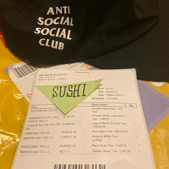 ANTI(アンチ)のanti social social club キャップ メンズの帽子(キャップ)の商品写真