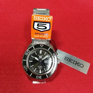 セイコー(SEIKO)のセイコー5　スポーツ　ダイバーズ　ブラック(腕時計(アナログ))