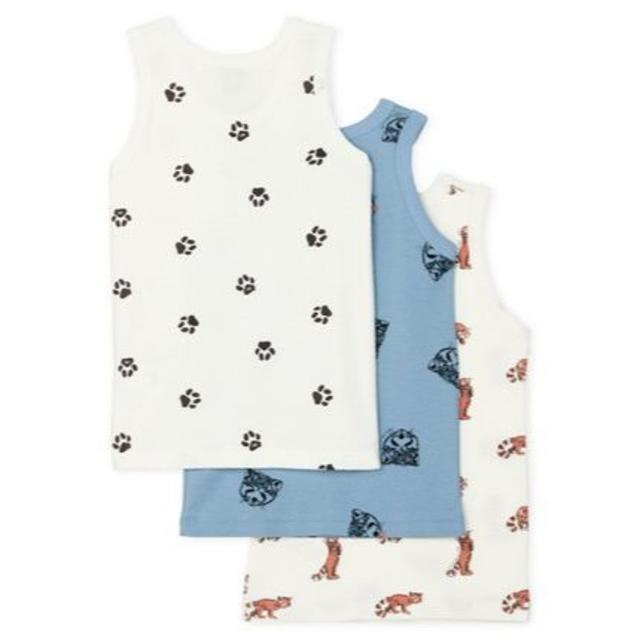 PETIT BATEAU(プチバトー)の☆19awSALE☆プチバトー プリントタンクトップ３枚組 キッズ/ベビー/マタニティのキッズ服男の子用(90cm~)(下着)の商品写真