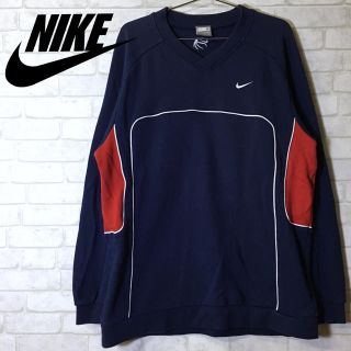 ナイキ(NIKE)の【NIKE】ナイキ Vネック スウェット トレーナー バスケ /Mサイズ(スウェット)