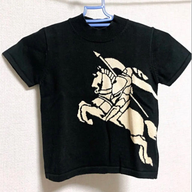 BURBERRY(バーバリー)のバーバリー　半袖ニット　120cm キッズ/ベビー/マタニティのキッズ服女の子用(90cm~)(Tシャツ/カットソー)の商品写真