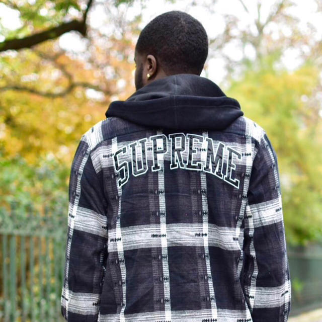 Supreme(シュプリーム)の【M】Supreme Hooded Jacquard Flannel Shirt メンズのトップス(シャツ)の商品写真