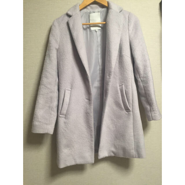 MERCURYDUO(マーキュリーデュオ)のシャギー コート ミディ丈 レディースのジャケット/アウター(チェスターコート)の商品写真