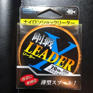 ゴーセン(GOSEN)のゴーセン　ナイロン　ショックリーダー　20lb GOSEN 剛戦 5号　B(釣り糸/ライン)