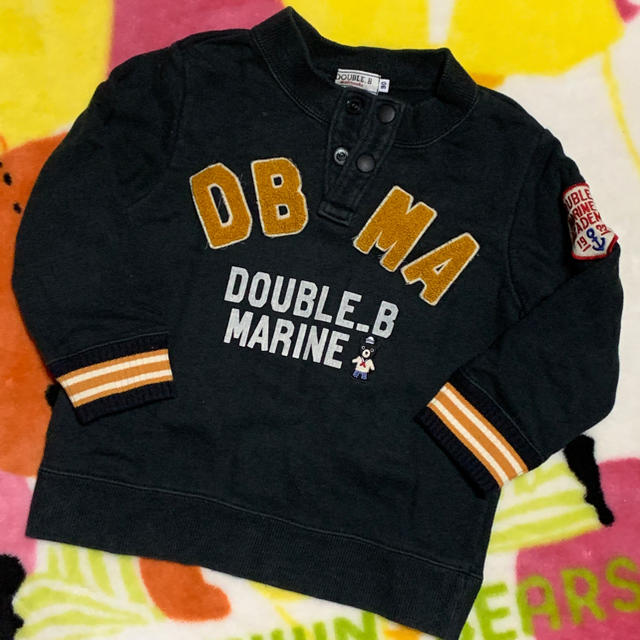 DOUBLE.B(ダブルビー)のトレーナー　黒 キッズ/ベビー/マタニティのキッズ服男の子用(90cm~)(その他)の商品写真