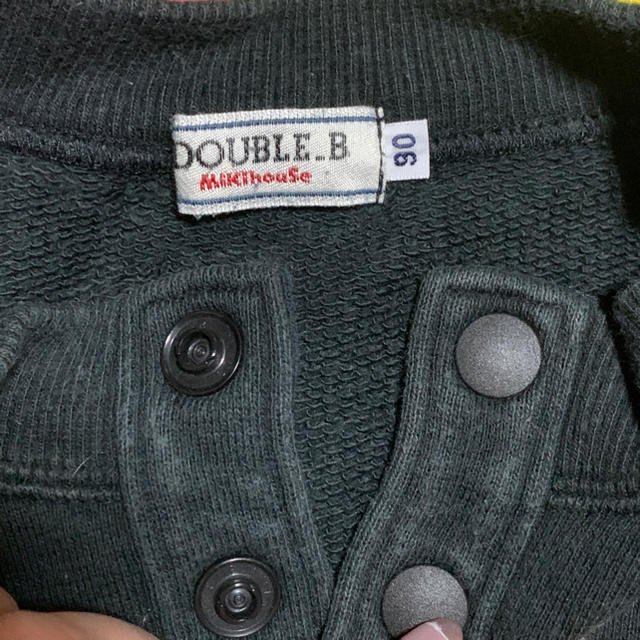 DOUBLE.B(ダブルビー)のトレーナー　黒 キッズ/ベビー/マタニティのキッズ服男の子用(90cm~)(その他)の商品写真