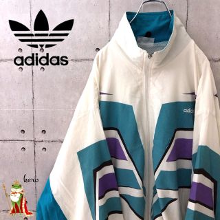 アディダス(adidas)の【激レア】90s アディダス ナイロンジャケット レトロ(ナイロンジャケット)