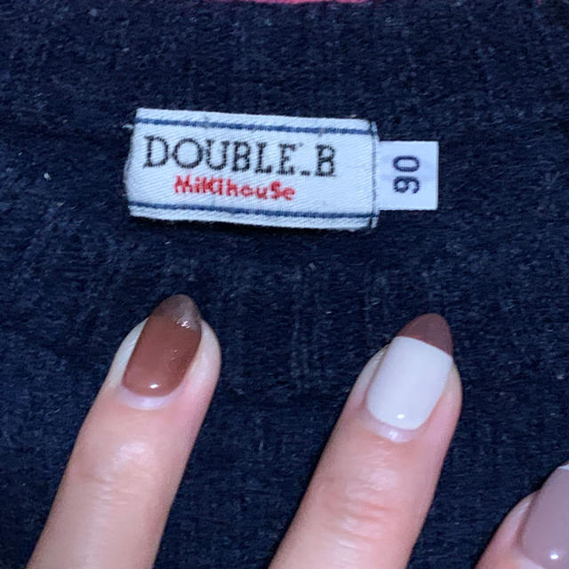 DOUBLE.B(ダブルビー)のセーター　ネイビー キッズ/ベビー/マタニティのキッズ服男の子用(90cm~)(ニット)の商品写真