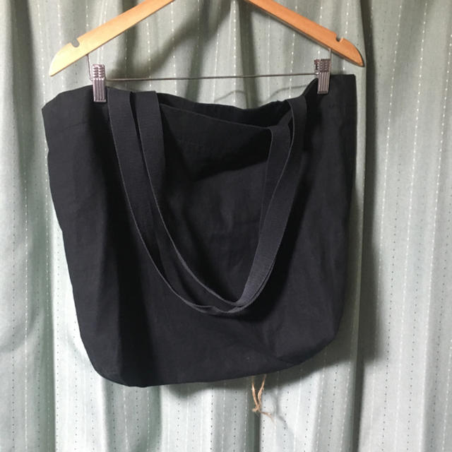 Yohji Yamamoto(ヨウジヤマモト)のヨウジヤマモト 麻紐 トートバッグ 黒 メンズのバッグ(トートバッグ)の商品写真