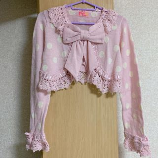 アンジェリックプリティー(Angelic Pretty)のドットリボンボレロ　ピンク(ボレロ)