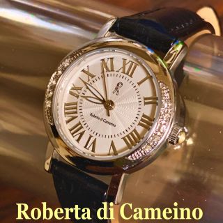 ロベルタディカメリーノ(ROBERTA DI CAMERINO)の美麗⭐️【 Roberta di Cameino】ラインストーンクオーツウォッチ(腕時計)