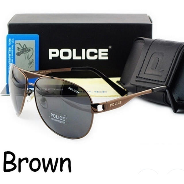 POLICE(ポリス)のカッコいい❗️ 新品♪ ポリス  偏向グラス　高級感のある落ち着いたブラウンが◎ メンズのファッション小物(サングラス/メガネ)の商品写真