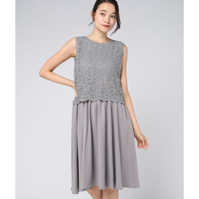 MELROSE claire - MELROSE CLAIRE ジョーゼット レースワンピース