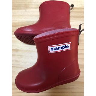 stample  スタンプル　長靴 レインブーツ　14cm レッド(長靴/レインシューズ)