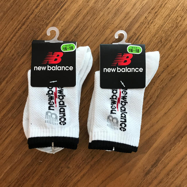 New Balance(ニューバランス)のニューバランス 靴下セット　16〜18 キッズ/ベビー/マタニティのこども用ファッション小物(靴下/タイツ)の商品写真