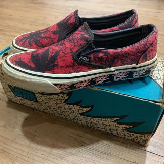 ヴァンズ(VANS)のVANS ビンテージ　バンズ  スリッポン　レア　RED RAD SCENE (スニーカー)