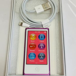 アップル(Apple)の新品未使用Apple ipod nano 第七世代 メタリックピンク16GB (ポータブルプレーヤー)