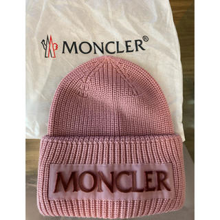 モンクレール(MONCLER)のモンクレール　ニット帽　新品未使用　ピンク(ニット帽/ビーニー)