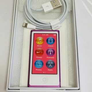 アップル(Apple)の新品未使用Apple ipod nano 第七世代 メタリックピンク16GB (ポータブルプレーヤー)