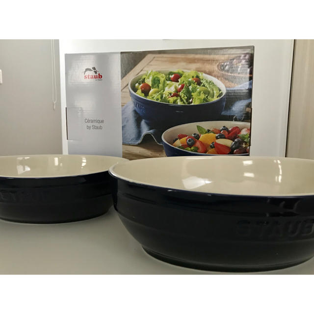 STAUB ストウブ コストコ  オーバルボウルセット ブルー