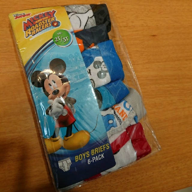 Disney(ディズニー)のミッキー 男の子ブリーフパンツ6枚 キッズ/ベビー/マタニティのキッズ服男の子用(90cm~)(下着)の商品写真