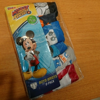ディズニー(Disney)のミッキー 男の子ブリーフパンツ6枚(下着)
