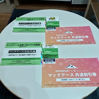 マックアース全山共通　1日券(スキー場)