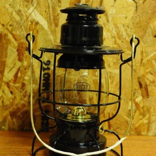 新品替芯2本付 Dietz 041 Railroad Lantern Black(ライト/ランタン)