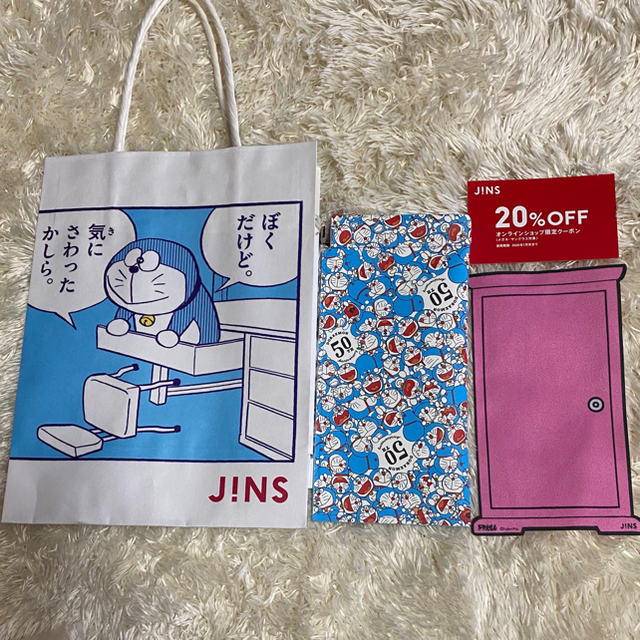 JINS(ジンズ)のJINS ドラえもん　限定付属品+割引券 チケットの優待券/割引券(その他)の商品写真