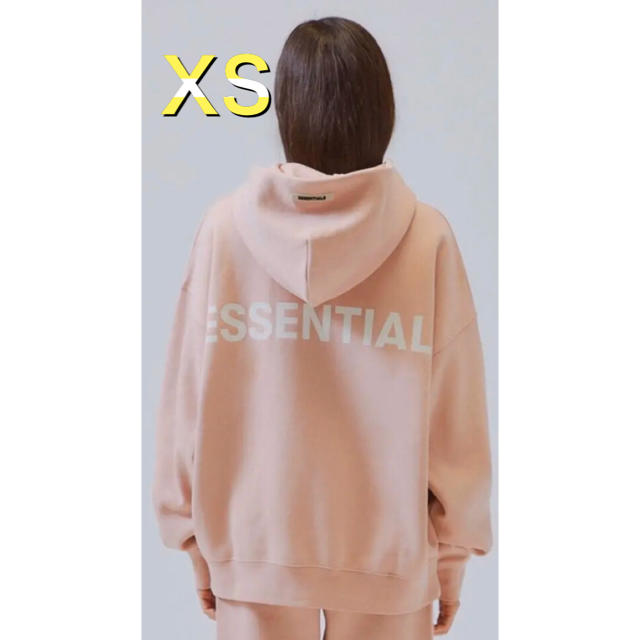 FEAR OF GOD(フィアオブゴッド)のFOG Essentials pink エッセンシャルズ　パーカー　ピンク　XS メンズのトップス(パーカー)の商品写真