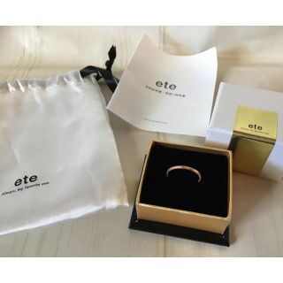 エテ(ete)の新品未使用　ete クレールカットリング　ピンクゴールド(リング(指輪))