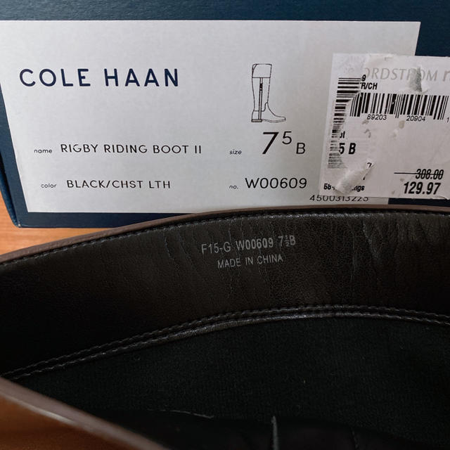 【9/22お値下げ】Cole Haan RIGBY RIDING BOOT 3