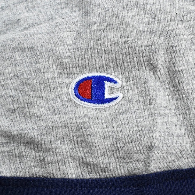 Champion(チャンピオン)のチャンピオン(CHAMPION)トリム Tシャツ グレー [L] メンズのトップス(Tシャツ/カットソー(半袖/袖なし))の商品写真