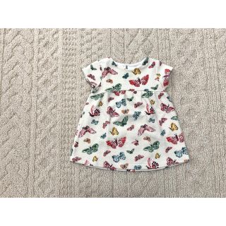 ザラキッズ(ZARA KIDS)のzara baby 蝶々柄ワンピース(ワンピース)