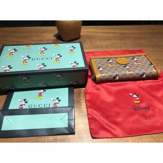 ディズニー(Disney)のGUCCI グッチ ×  ディズニー ミッキー コラボ 長財布(財布)