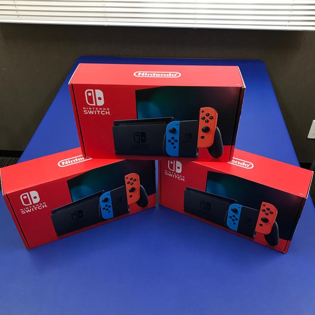 流行 新品 - Switch Nintendo 3台セット新型 ネオン Switch Nintendo