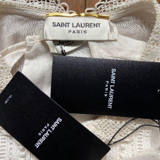 Saint Laurent(サンローラン)の完売品 定価25万 サンローランパリ ワンピース 新品 正規品 レディースのワンピース(ひざ丈ワンピース)の商品写真