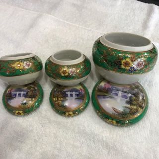 Noritake - 里帰り オールド ノリタケ トリンケットBOX 3個 586 の