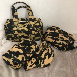 アベイシングエイプ(A BATHING APE)のa bathing ape × porter(ボディーバッグ)