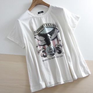 ロデオクラウンズワイドボウル(RODEO CROWNS WIDE BOWL)の●ロデオクラウンズ　ワイドボウル●　半袖カットソー　M　♪(Tシャツ(半袖/袖なし))