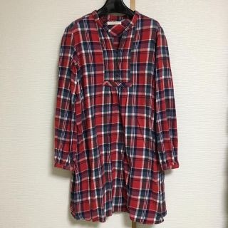 ショコラフィネローブ(chocol raffine robe)のchocol raffine robe チェックシャツ シャツワンピース(ひざ丈ワンピース)