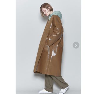 ビューティアンドユースユナイテッドアローズ(BEAUTY&YOUTH UNITED ARROWS)の6 ENAMEL×BOA REVERSIBLE NO COLLAR COAT(ロングコート)