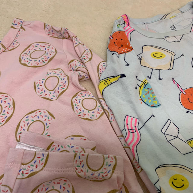 GAP Kids(ギャップキッズ)のGap パジャマ　2点セット　US 2years 95 キッズ/ベビー/マタニティのキッズ服女の子用(90cm~)(パジャマ)の商品写真